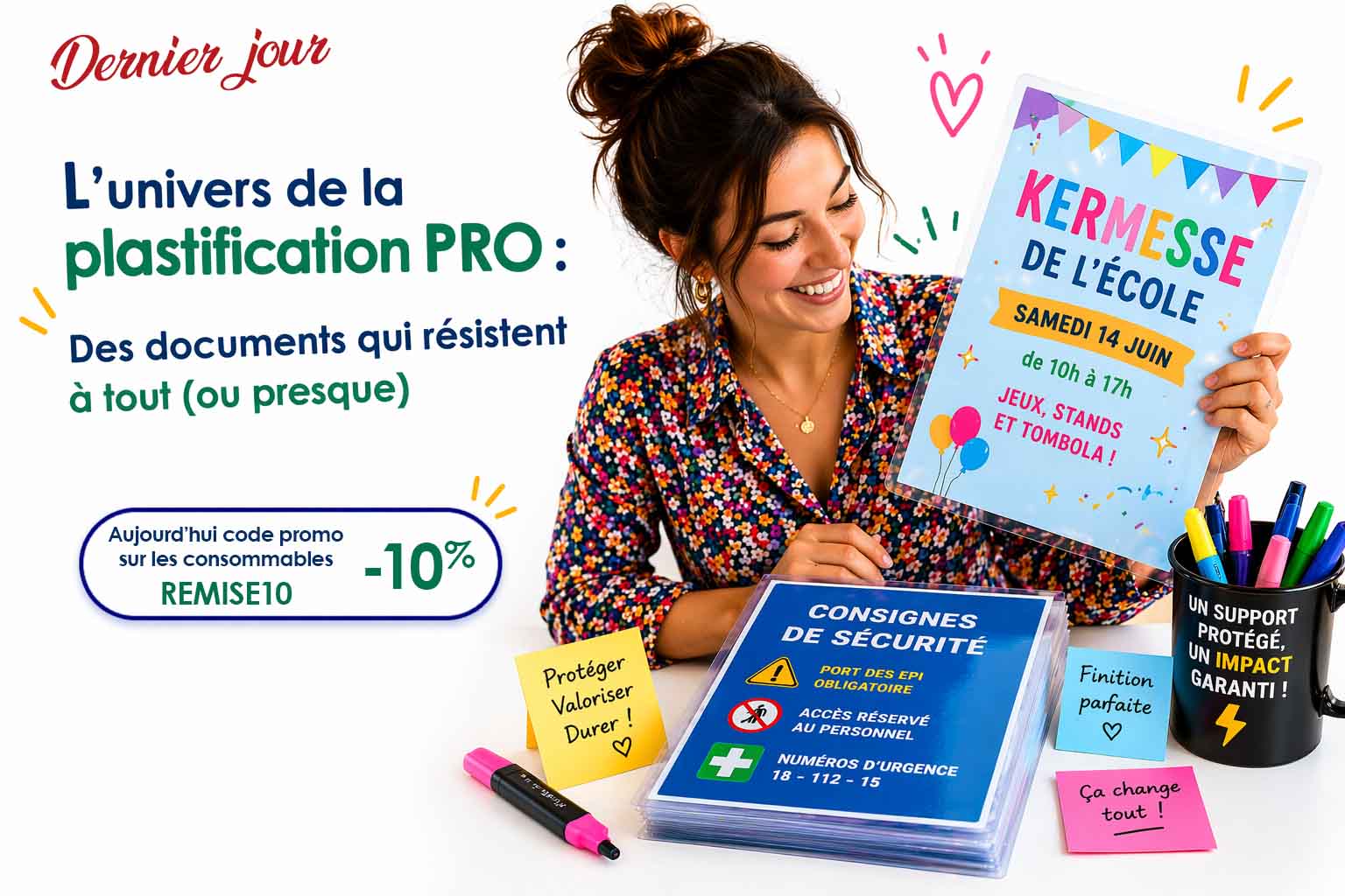 l'univers de plastification -10%